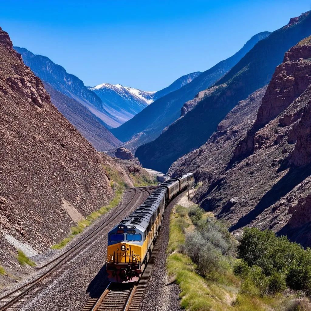 Scenic train journey